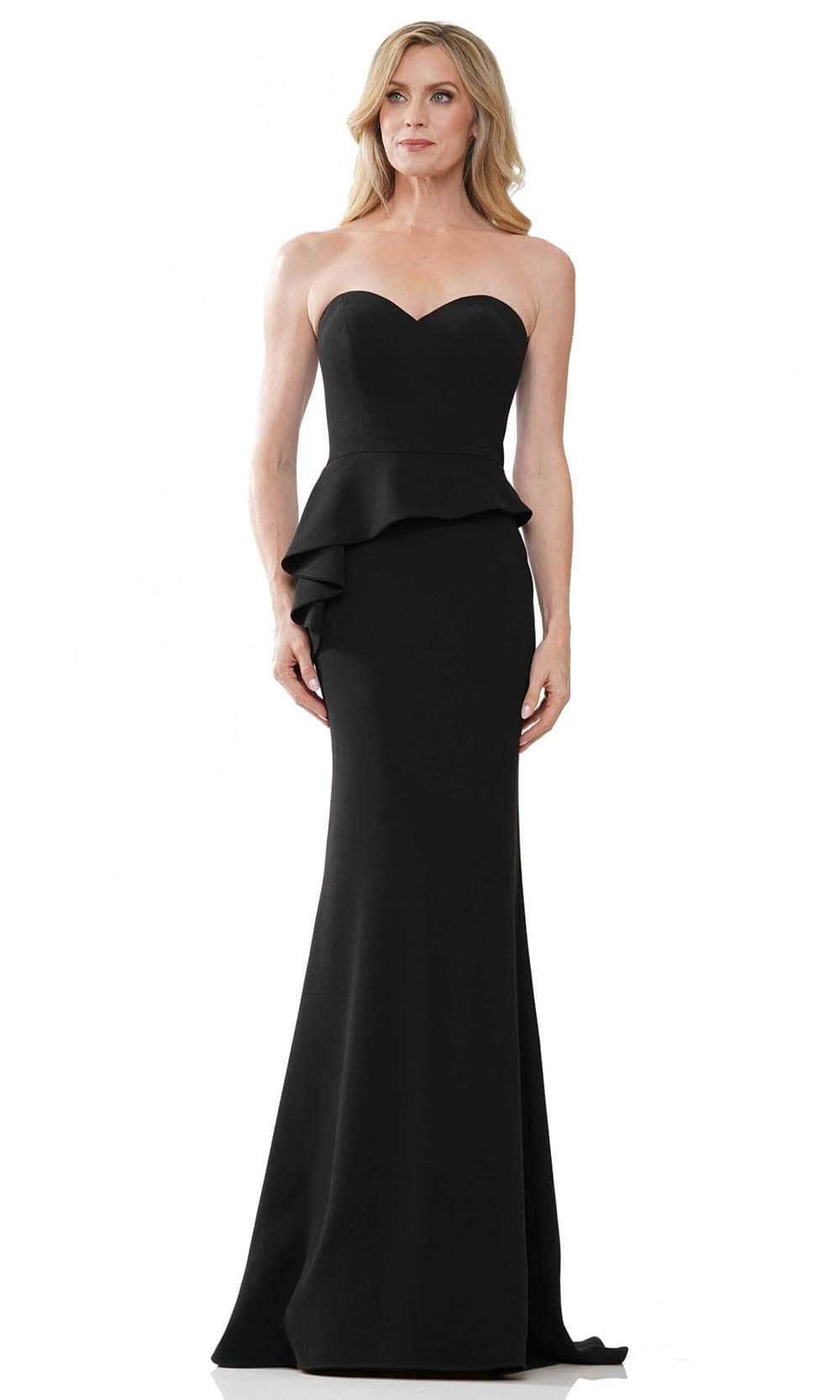 stretch peplum dress Alyce Paris 27827 Stretch Mikado Off Shoulder Peplum Gown