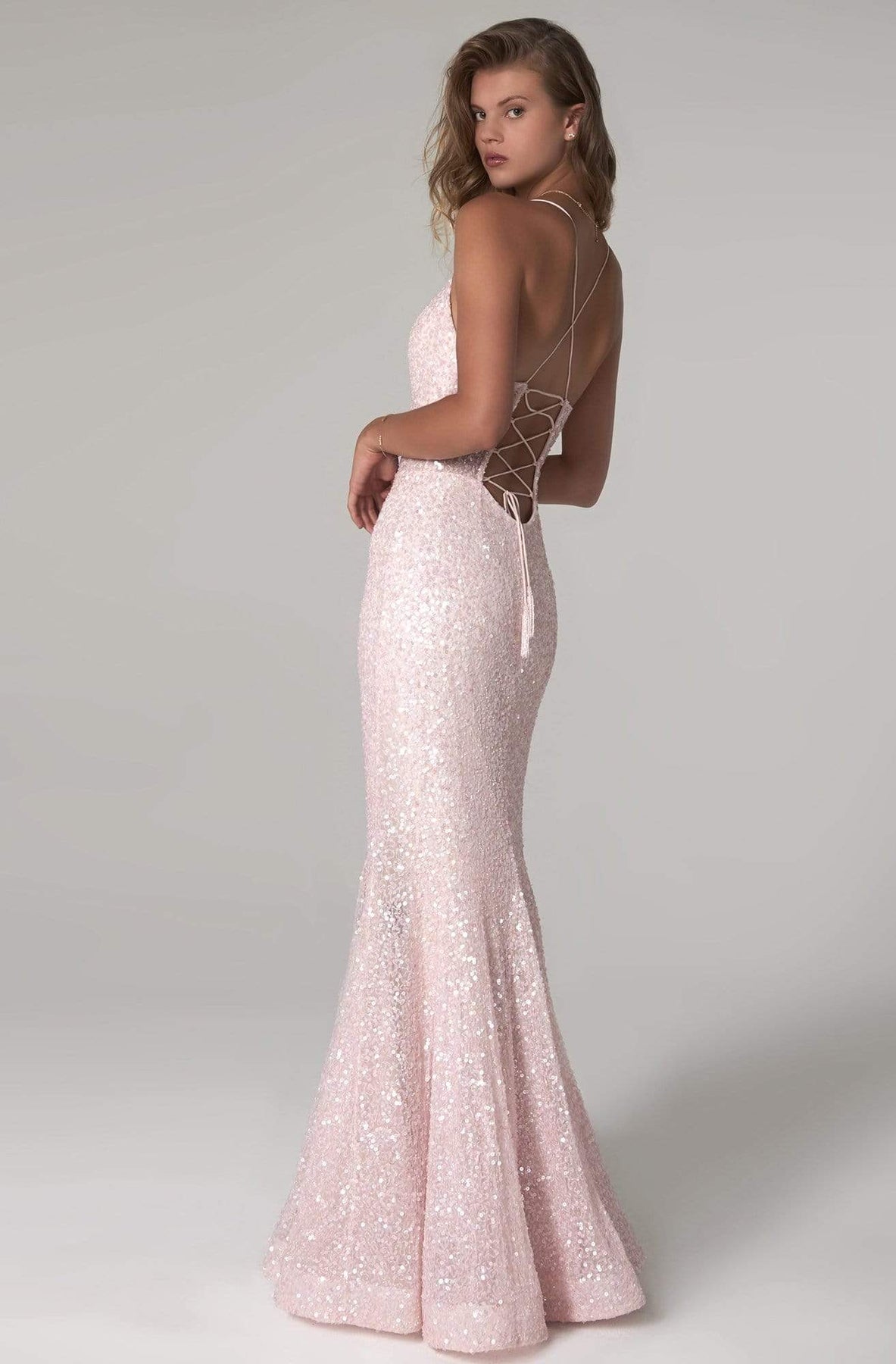 SCALA - 60080 Sequined Fit Trumpet Dress Prom Dresses