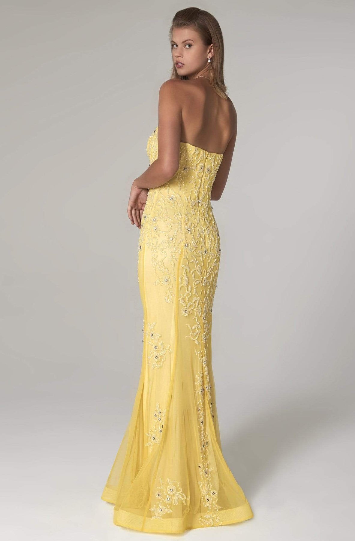 SCALA - 60097 Sweetheart Beads and Stones Sheath Dress Prom Dresses