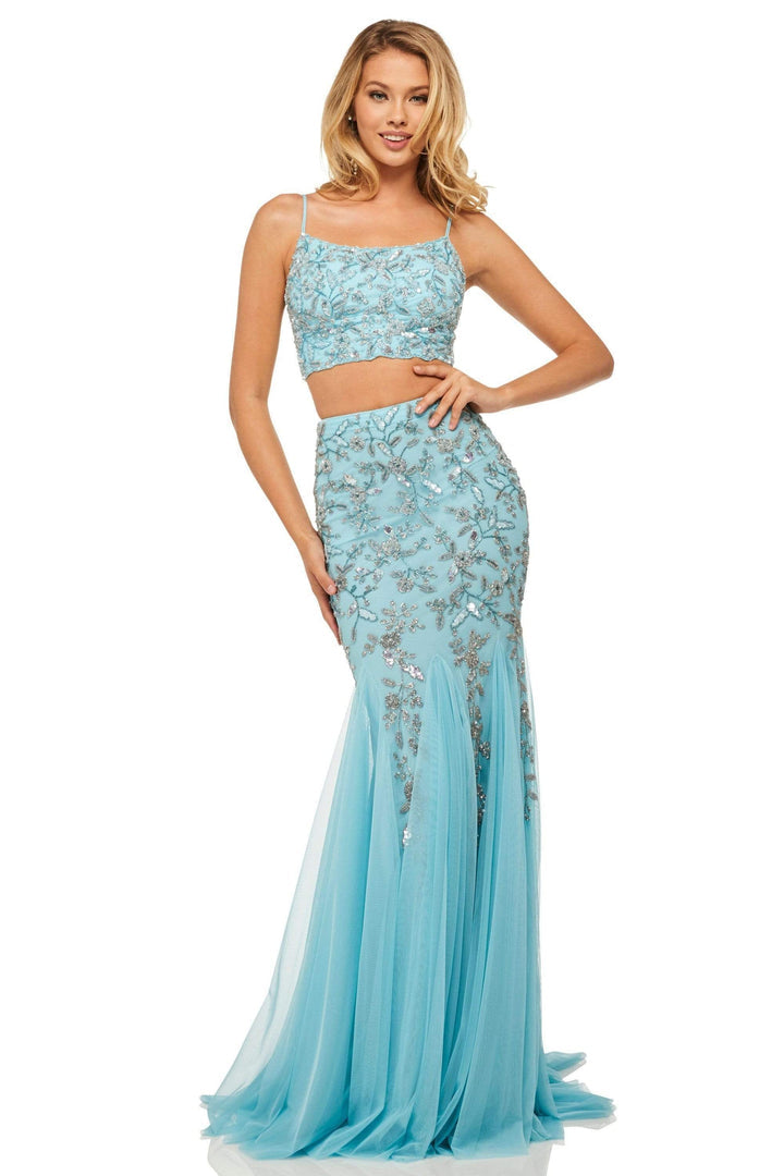 Sherri HIll - Trumpet Dress 52808 In Blue
