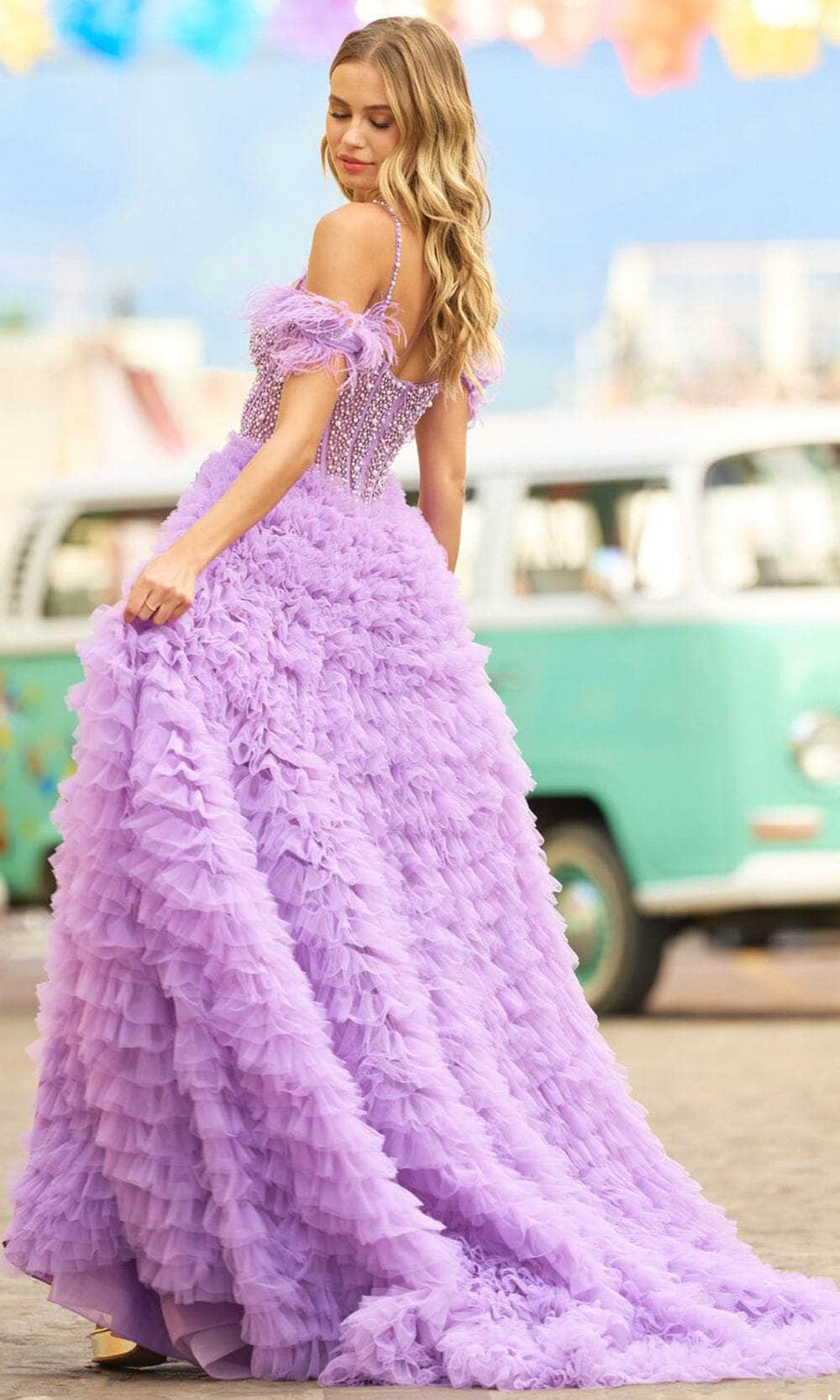 Sherri Hill 55387 - Beaded Sweetheart Ruffled Ballgown Ballgown