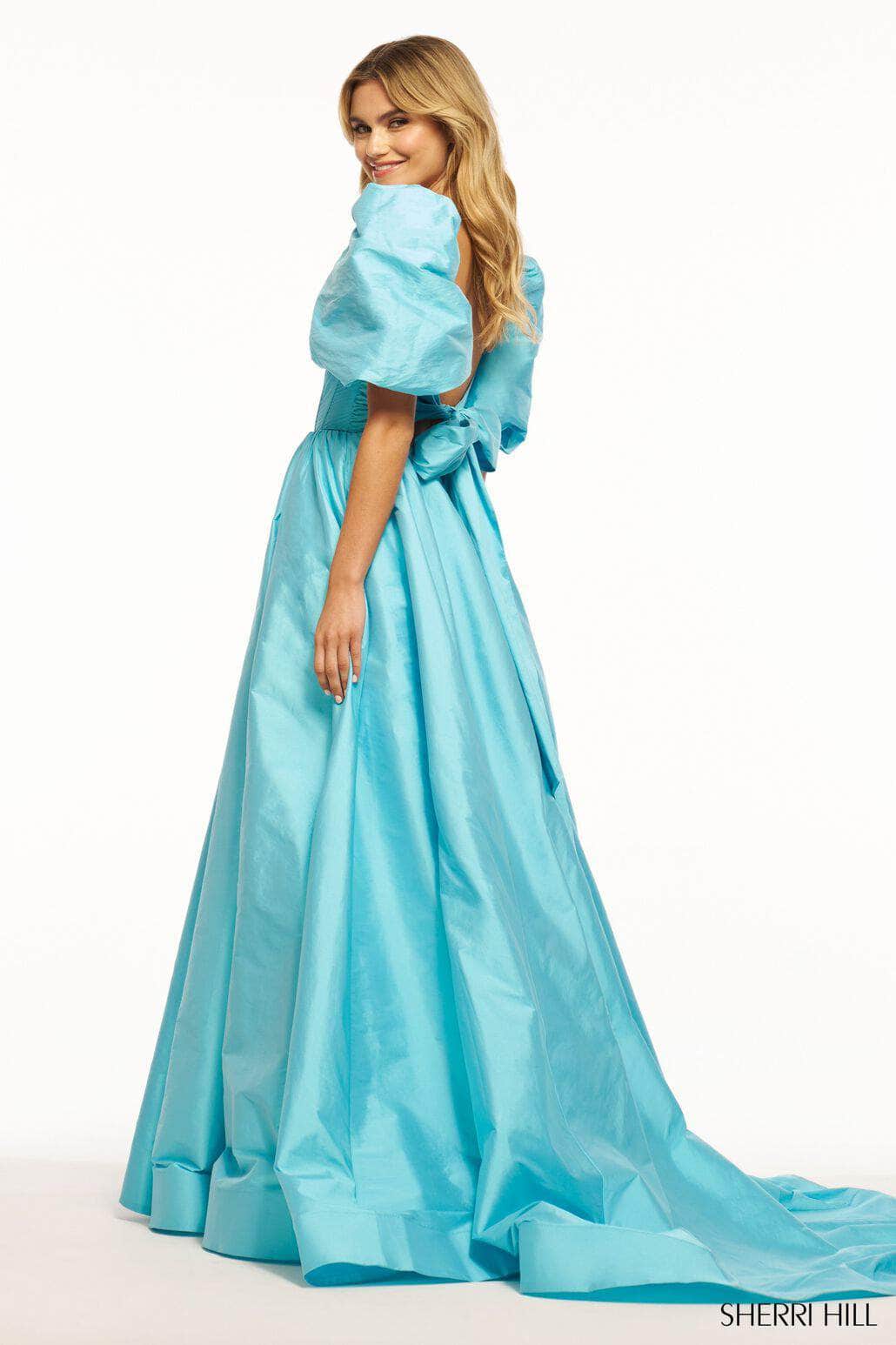 Sherri Hill 55979 - Puff Sleeved Taffeta Ballgown Special Occasion Dress
