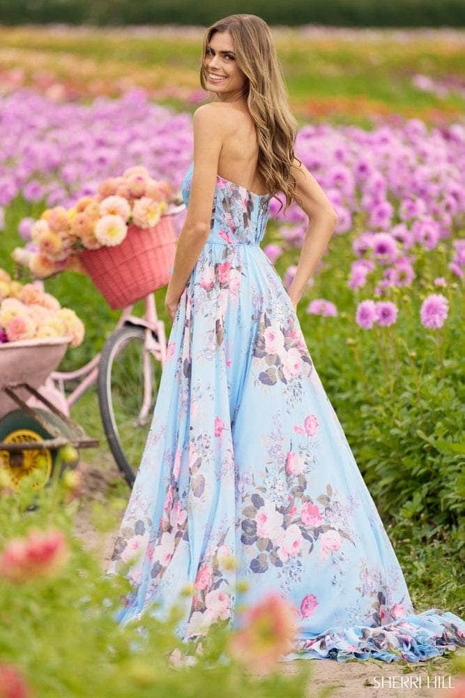 Sherri Hill 56234 - Pleated Ribbon Prom Dress Special Occasion Dress