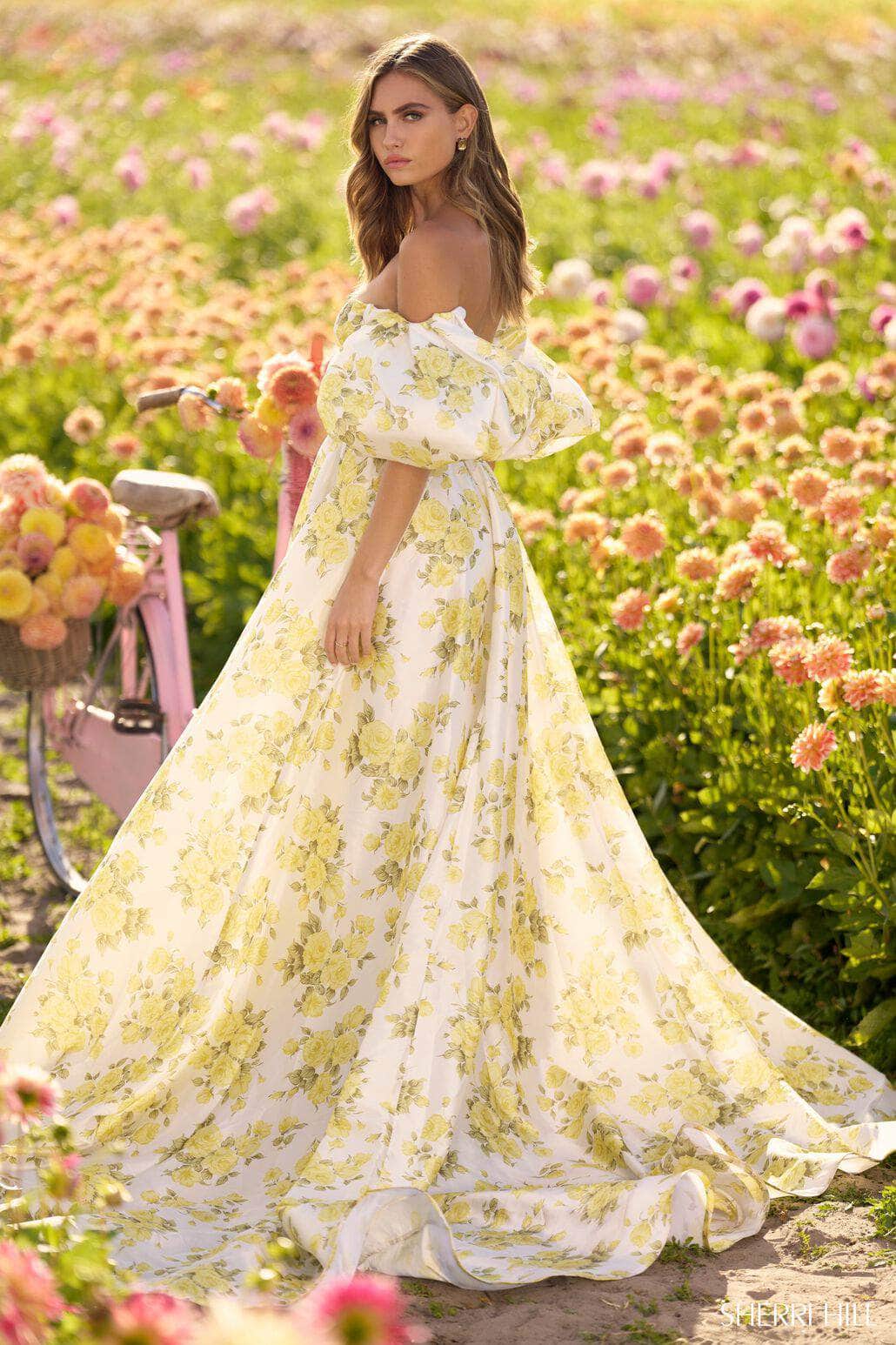 Sherri Hill 56379 - Floral Print Ballgown Special Occasion Dress