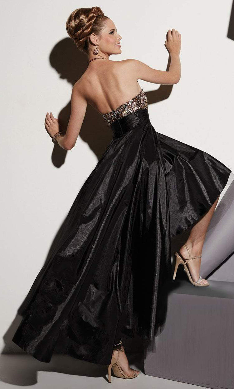 Studio 17 - 12466SC Designed Inset High Low Gown