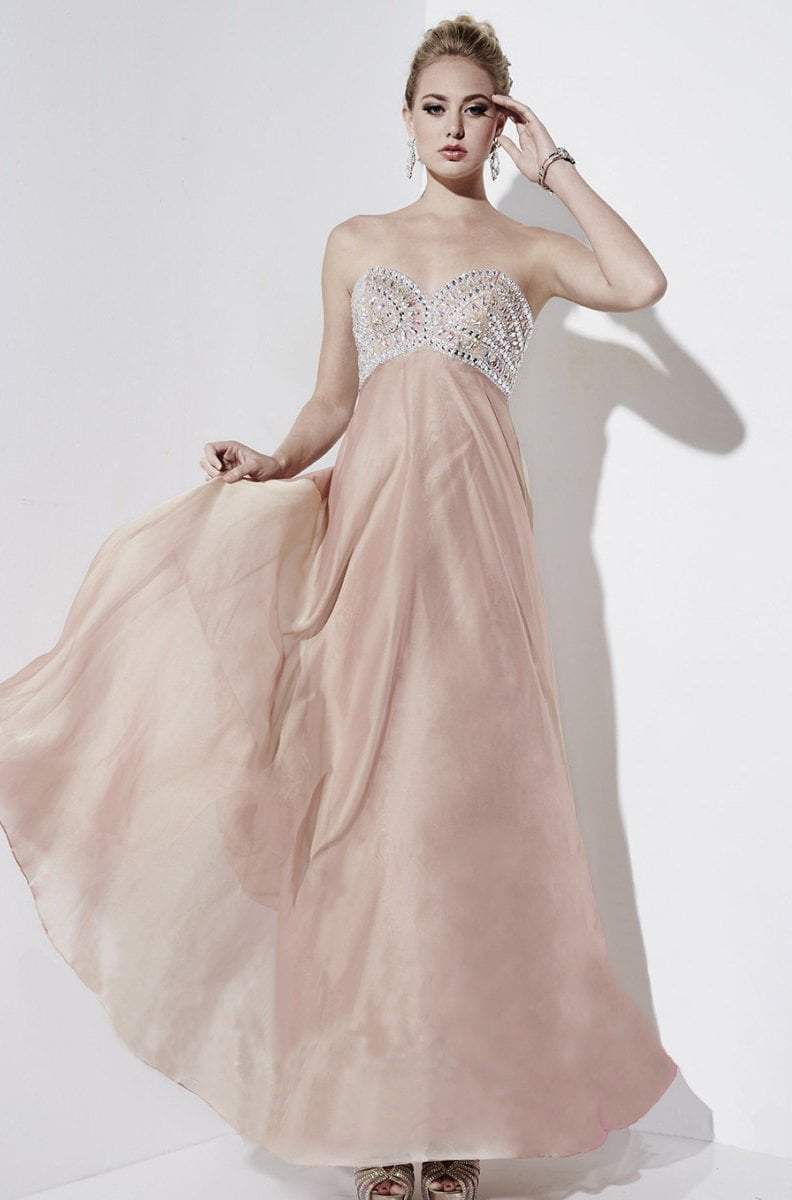 Studio 17 12497 - Long Two Tone Chiffon A-Line Dress