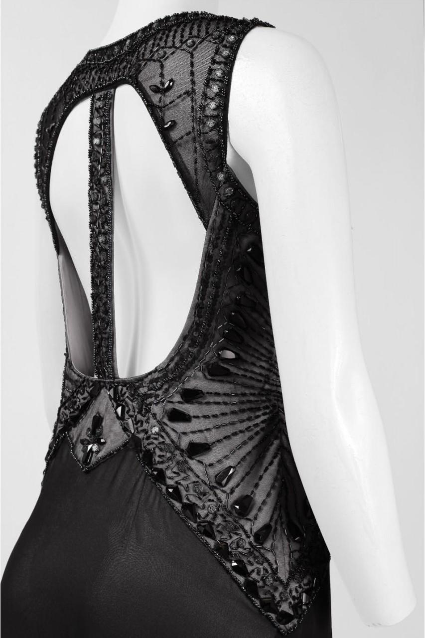 Sue Wong - Bejeweled Bateau Neck A-line Dress N5338 Special Occasion Dress