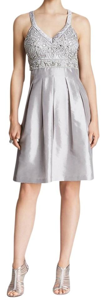 black and silver prom dress Sue Wong N4237 - Short A-Line - Sleeveless, Bead Sequin Embellished Top, Padded Bust cross straps HOT ! Prom Green Color:Black/Blue