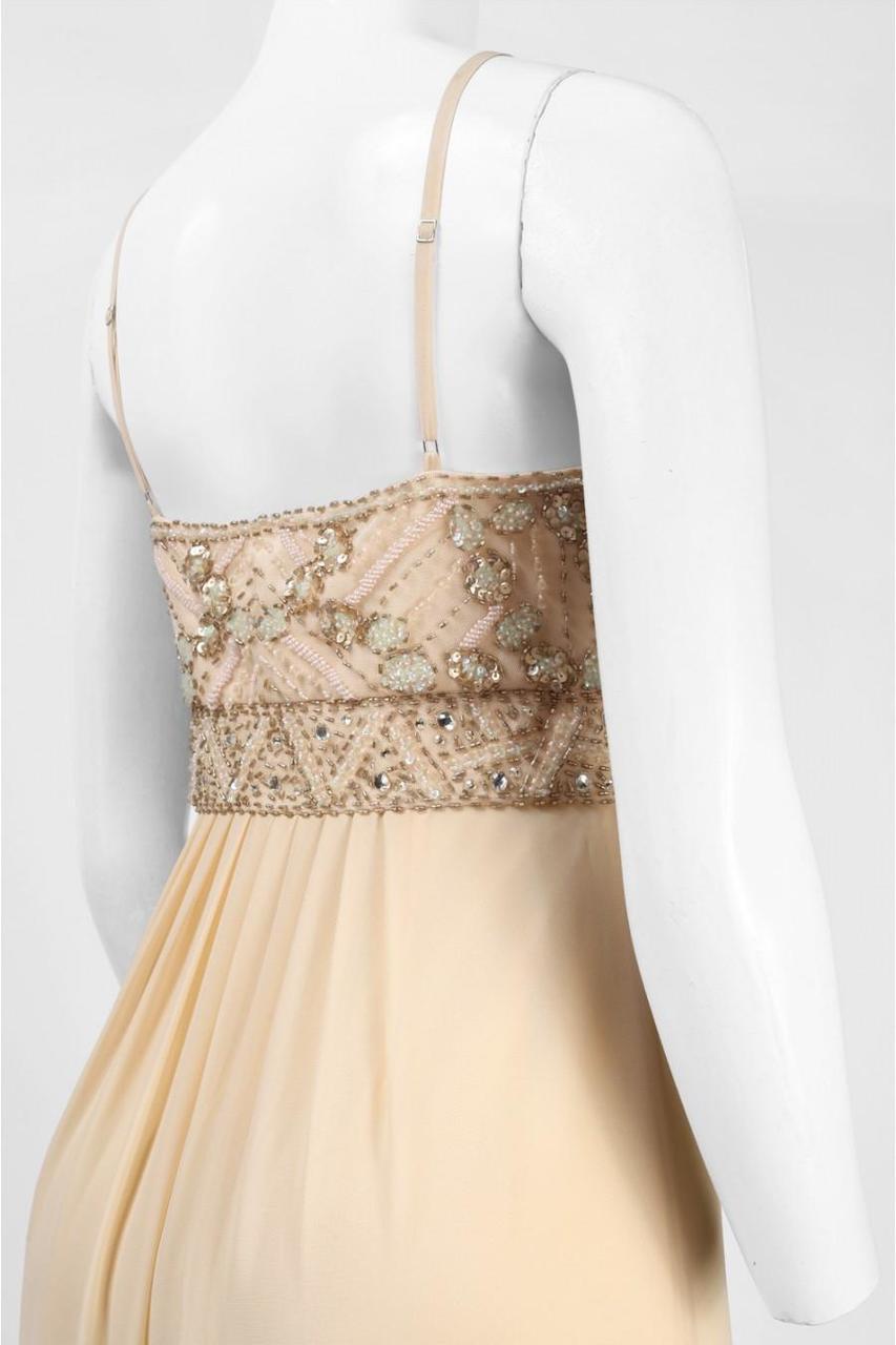 Sue Wong - Sequined Bodice Empire Chiffon Dress N5100 Special Occasion Dress