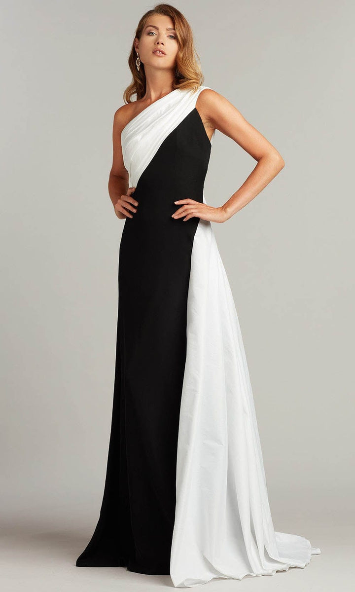 tadashi one shoulder dress Tadashi Shoji Bow one-shoulder Maxi Dress | Black