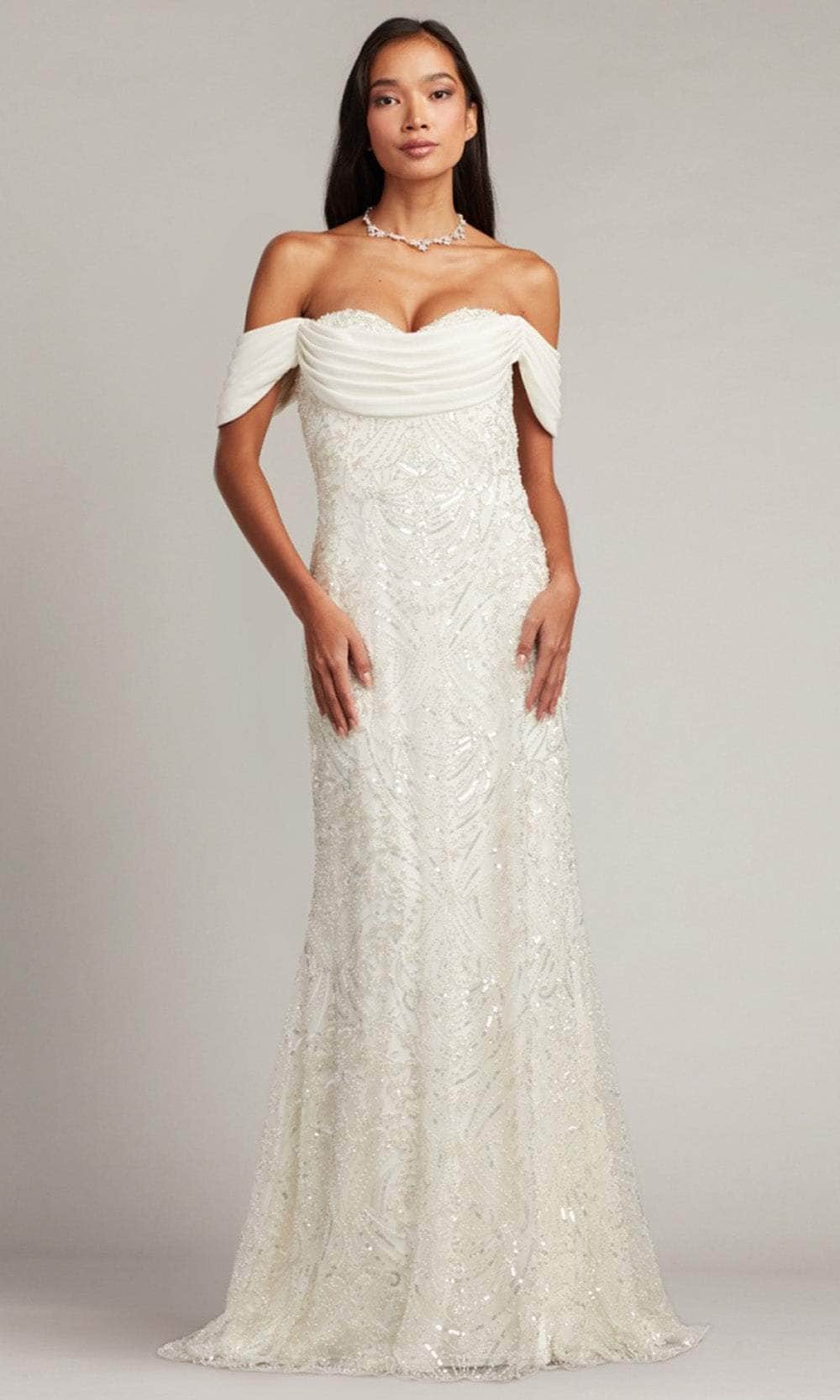Tadashi Shoji CCY23400L - Beaded Sweetheart Long Gown Tadashi Shoji CCY23400L - Beaded Sweetheart Long Gown