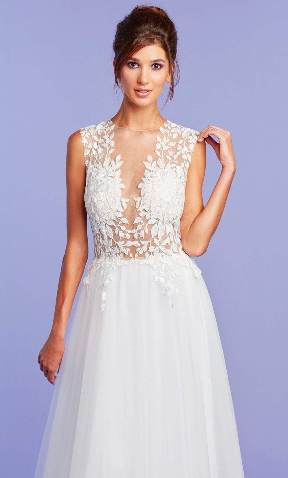 Tadashi Shoji - Hastings Illusion Gown Wedding Dresses