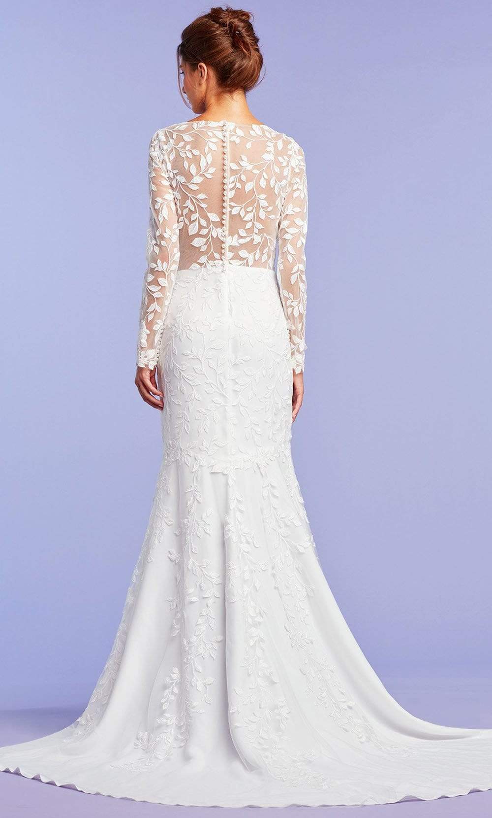 Tadashi Shoji - Holden Long-Sleeve Illusion Gown Wedding Dresses