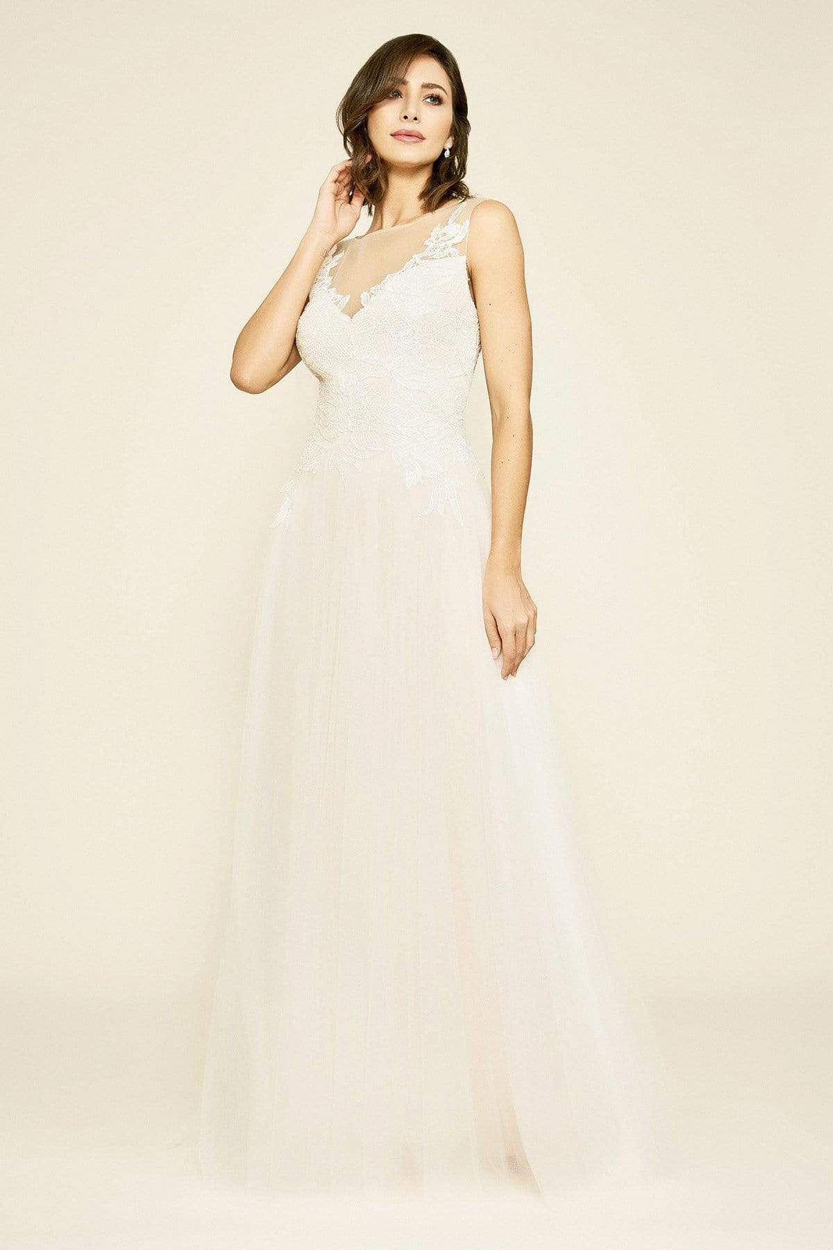 Tadashi Shoji - Jardine Lace Tulle Gown Wedding Dresses