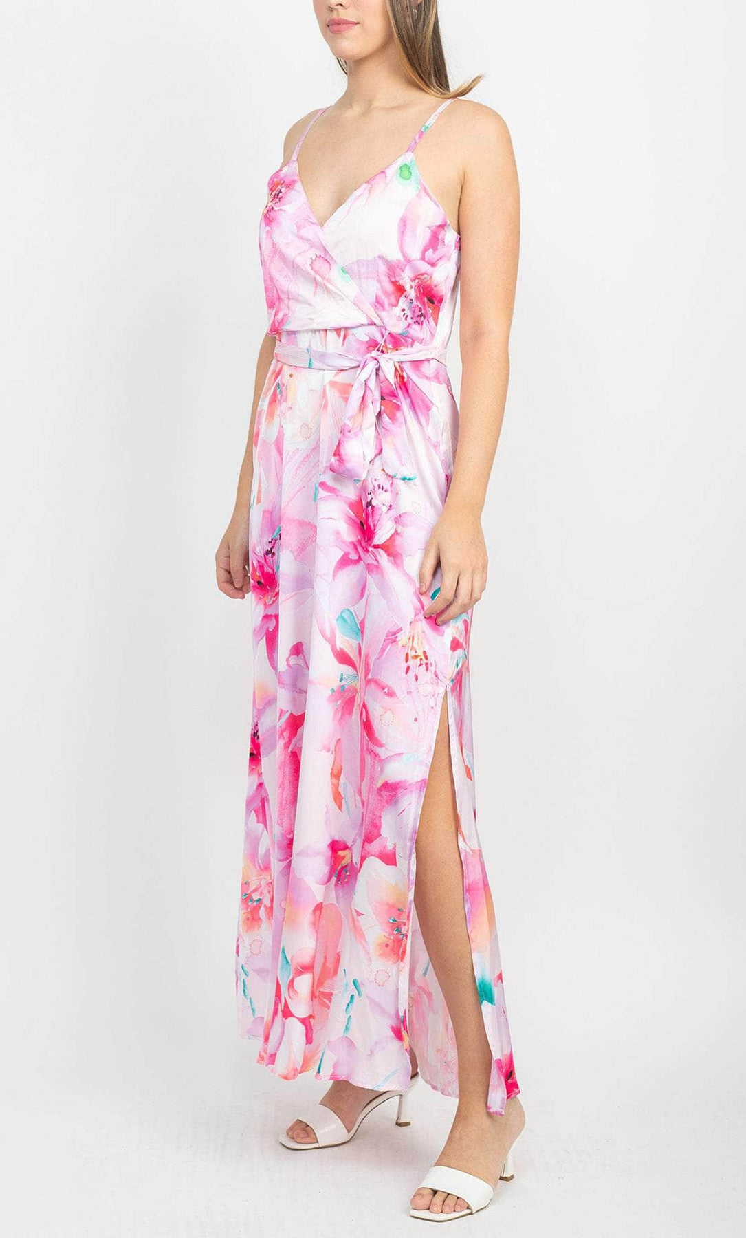 Tahari ASL 2AM116 - Sleeveless Faux Wrapped Prom Dress Prom Dresses