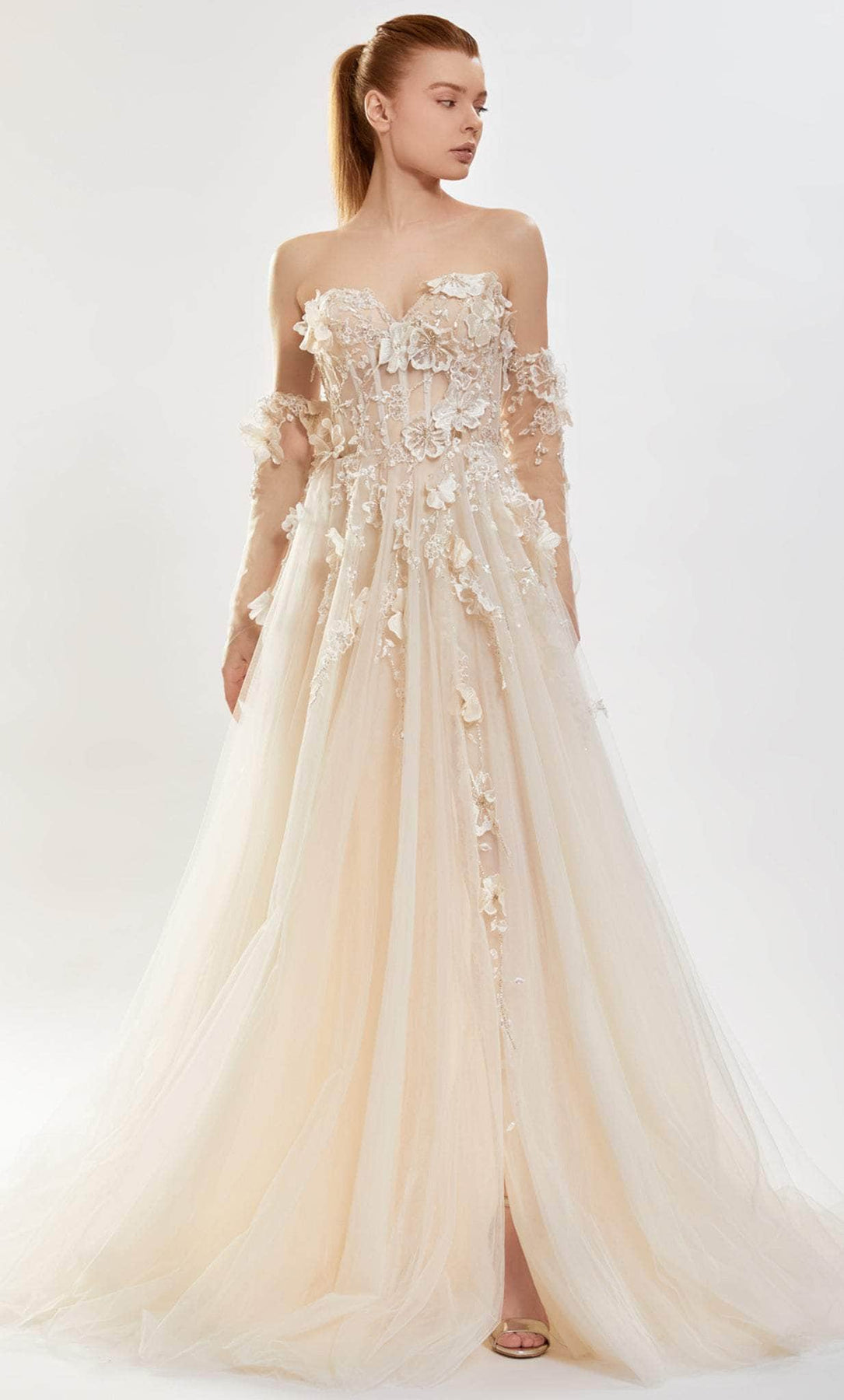 Tarik Ediz 52149 - Floral Gown