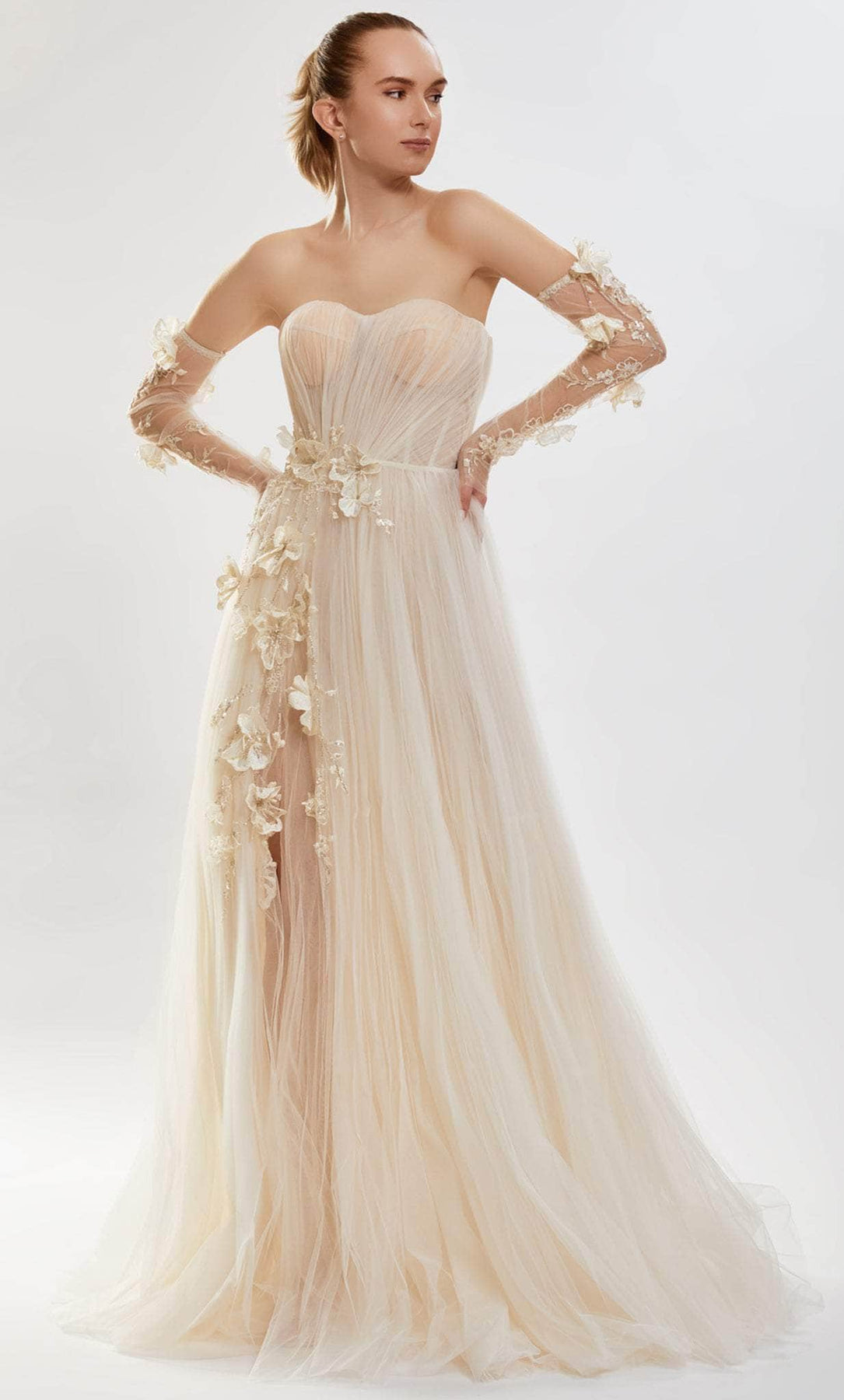 Tarik Ediz 52149 - Floral Gown