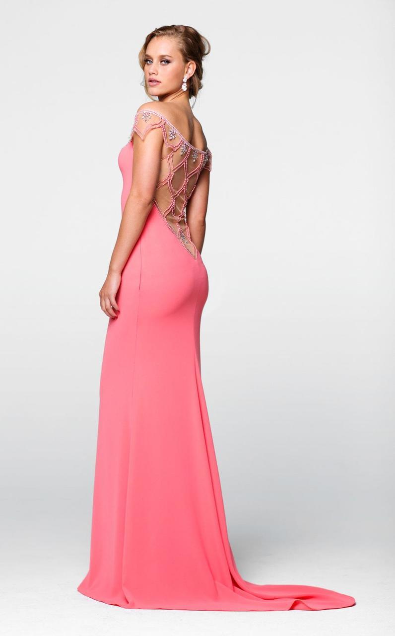 Tarik Ediz - Off The Shoulder Sheath Dress 50057 Special Occasion Dress
