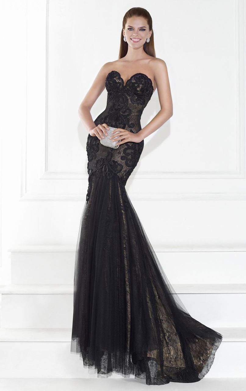 Tarik Ediz 92598 - Long Lace Trumpet Dress