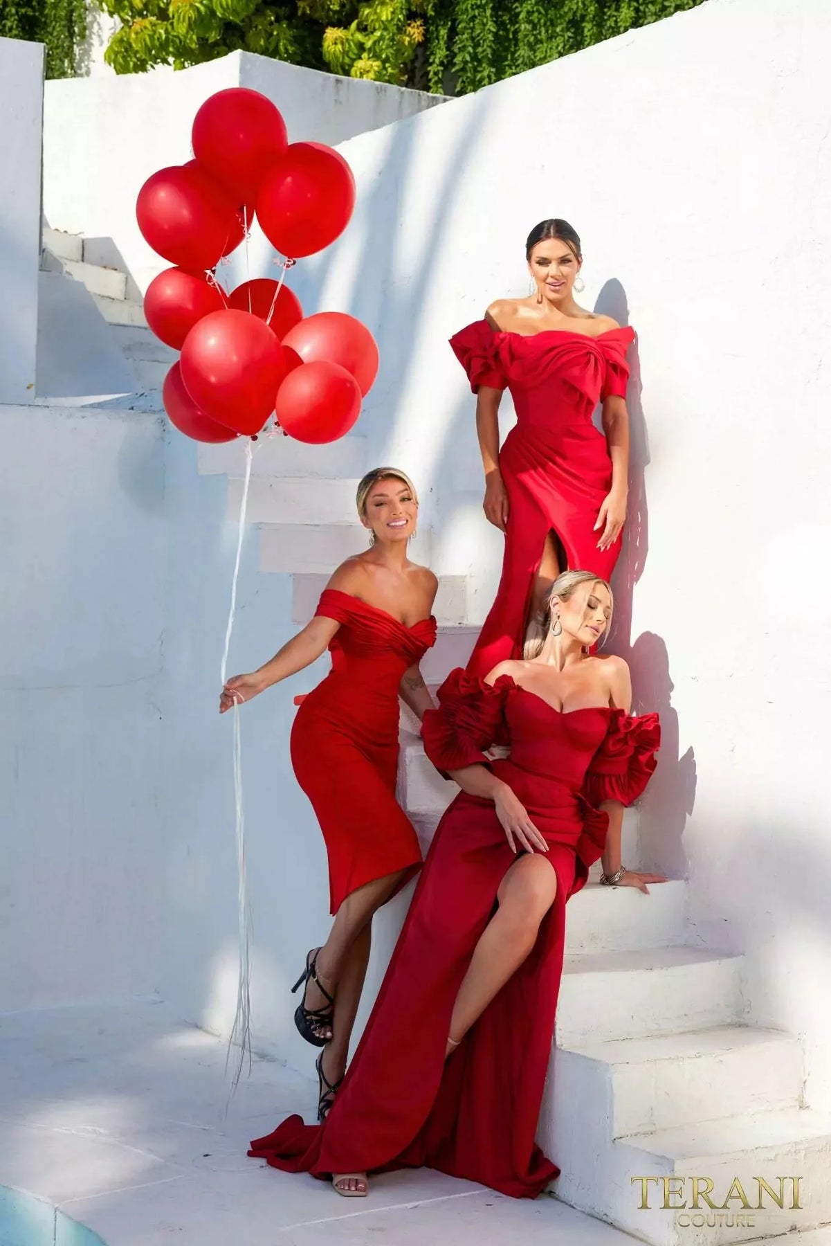 Terani Couture 241E2413 - Ruffle Off-Shoulder Evening Dress Special Occasion Dress