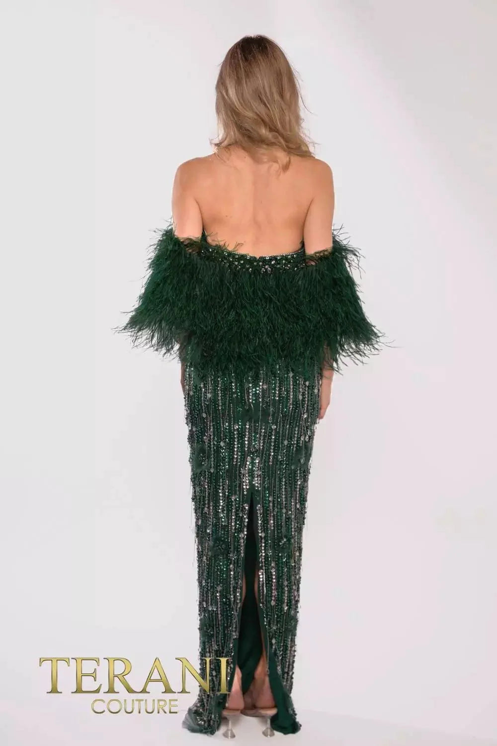 Terani Couture 241GL2603 - Beaded Fitted Evening Dress Special Occasion Dress