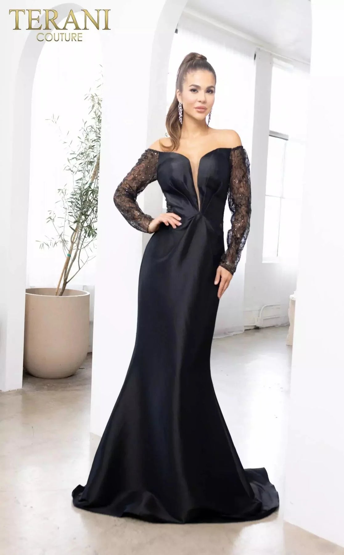 Terani Couture 241M2734 - Off-Shoulder Trumpet Dress Special Occasion Dress