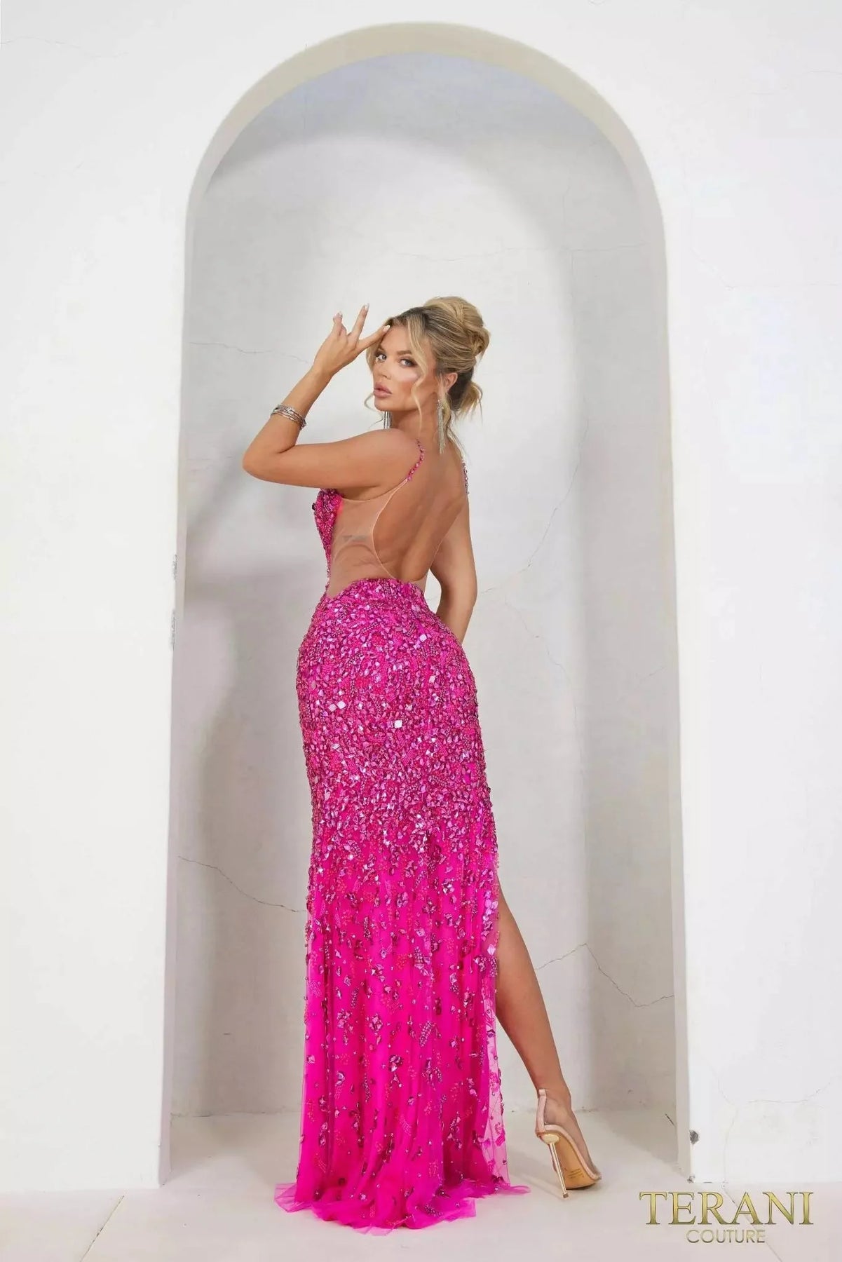 Terani Couture 241P2163 - Rhinestone Cut Glass Prom Dress Special Occasion Dress