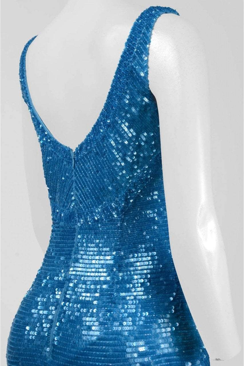 Theia - Sequined Bateau Neck Dress 882323 Special Occasion Dress