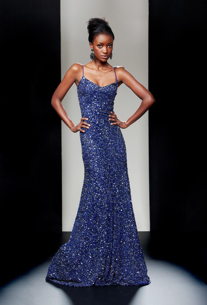 Theia - Sequined Long Gown 880576 Special Occasion Dress