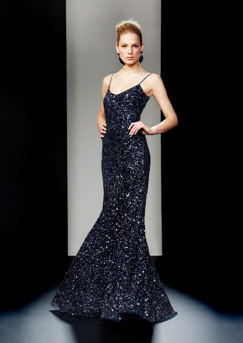 Theia - Sequined Long Gown 880576 Special Occasion Dress
