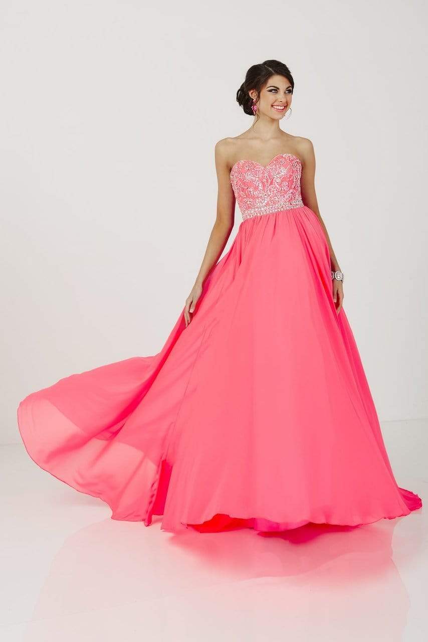 A-Line Chiffon Evening Gown