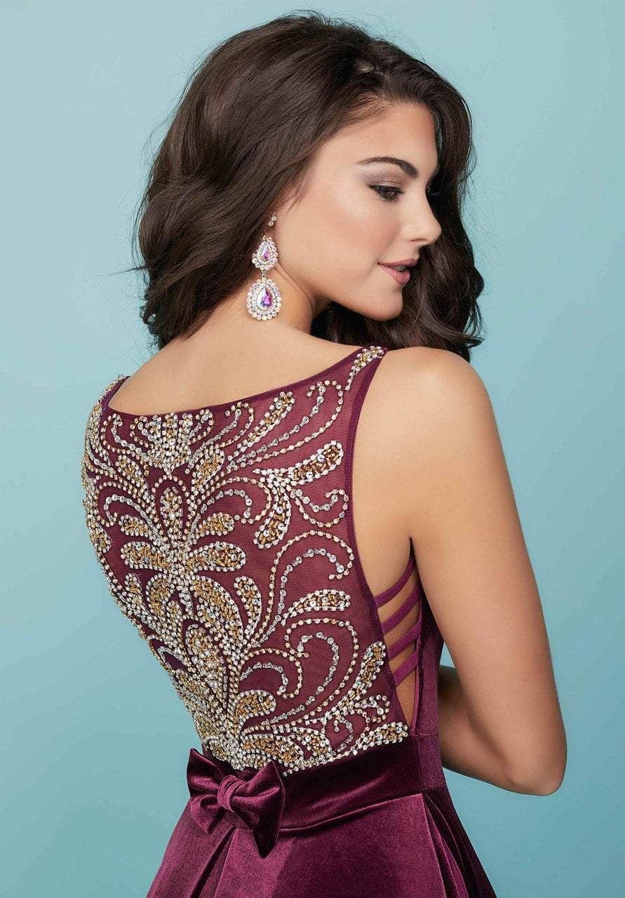 Tiffany Homecoming - 27141SC Sleeveless Cutout Pleated Dress