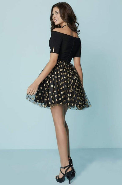 Tiffany Homecoming - 27166 Two-Piece Off-Shoulder Polka Dot Party Dress Special Occasion Dress