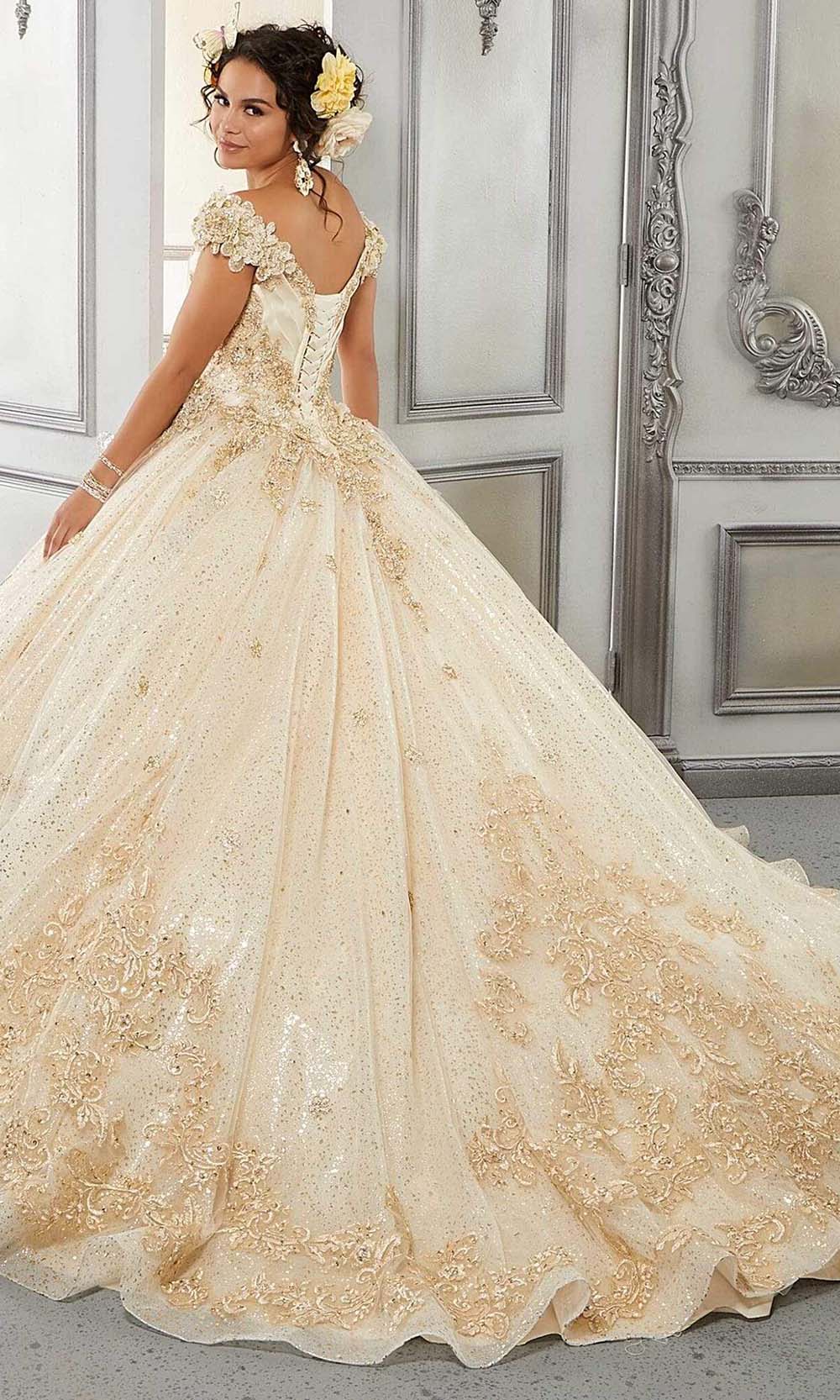 Vizcaya by Mori Lee - 34054 Off Shoulder Embroidered Ball Gown Quinceanera Dresses