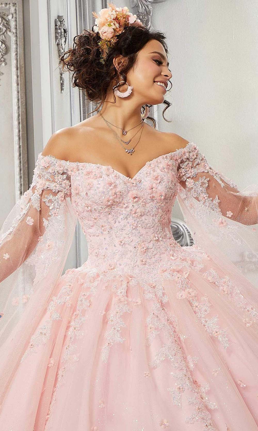 Vizcaya by Mori Lee - 60143 Beaded Off Shoulder Ball Gown Quinceanera Dresses