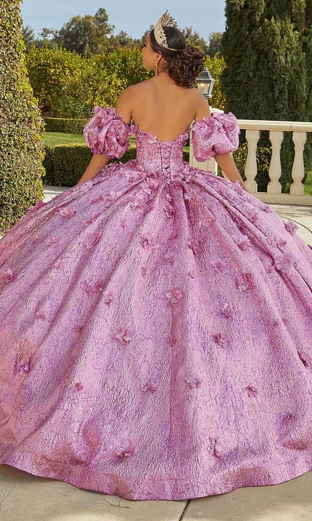 Vizcaya by Mori Lee 89436 - Metallic Brocade Ballgown