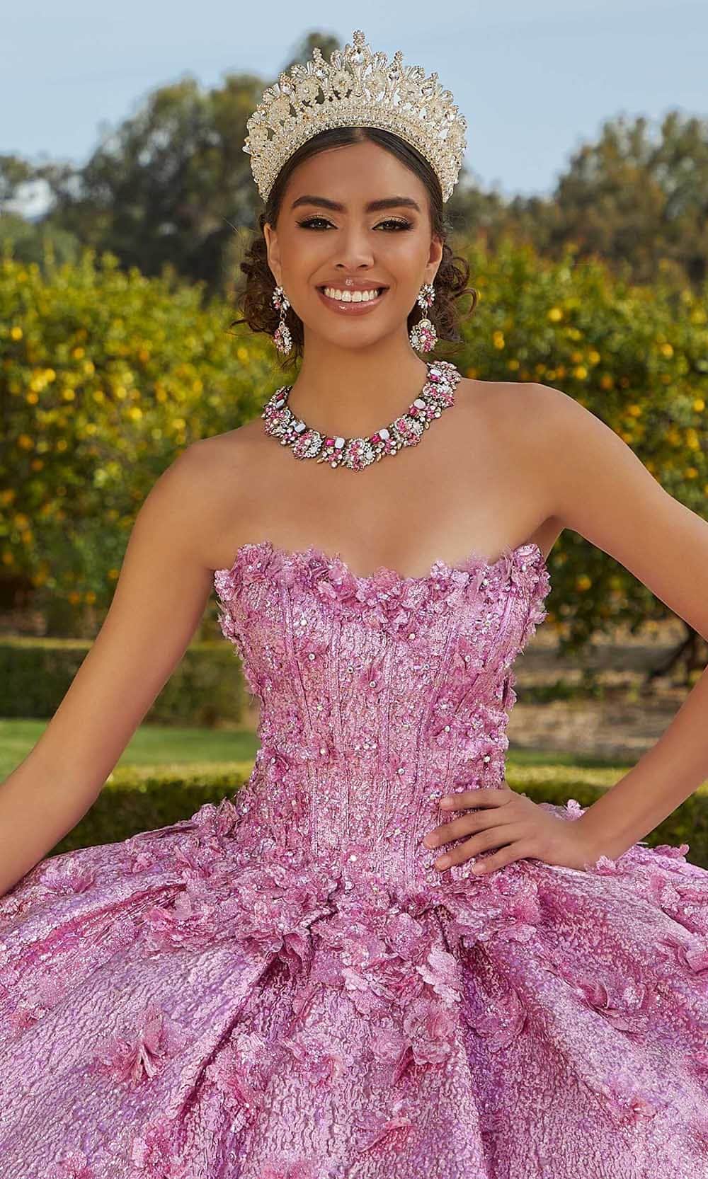 Vizcaya by Mori Lee 89436 - Metallic Brocade Ballgown