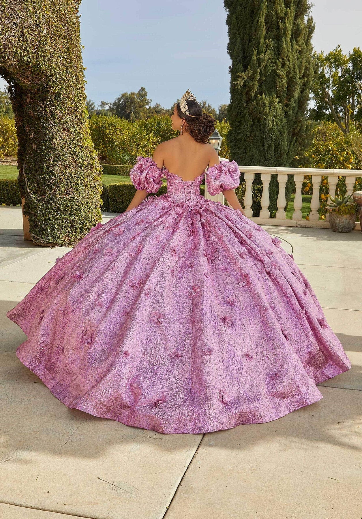 Vizcaya by Mori Lee 89436 - Metallic Brocade Ballgown