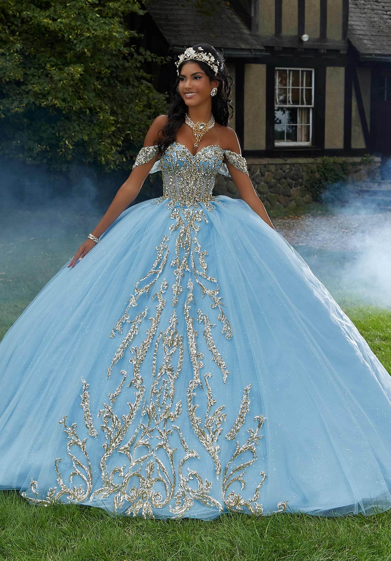 Vizcaya by Mori Lee 89458 - Sweetheart Rhinestone Embellished Ballgown Ball Gown