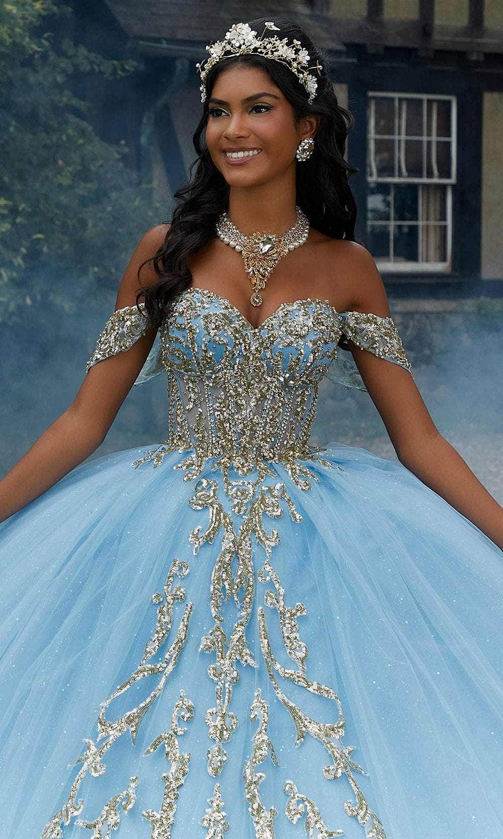 Vizcaya by Mori Lee 89458 - Sweetheart Rhinestone Embellished Ballgown Ball Gown