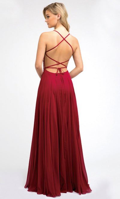 Juliet Dresses 210 - Scoop Neckline A-Line Evening Gown Formal Gowns