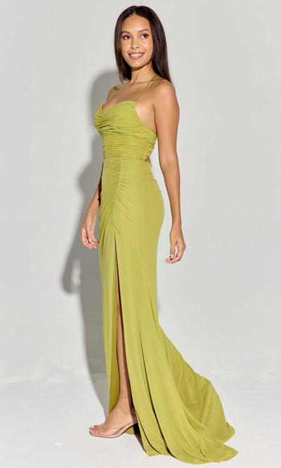 Eureka Fashion EK187 - Sweetheart Ruched Ornate Sheath Gown Prom Dresses