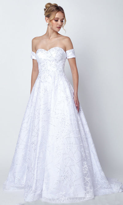 Juliet Dresses 692 - Sweetheart Embellished Long Gown Ball Gowns