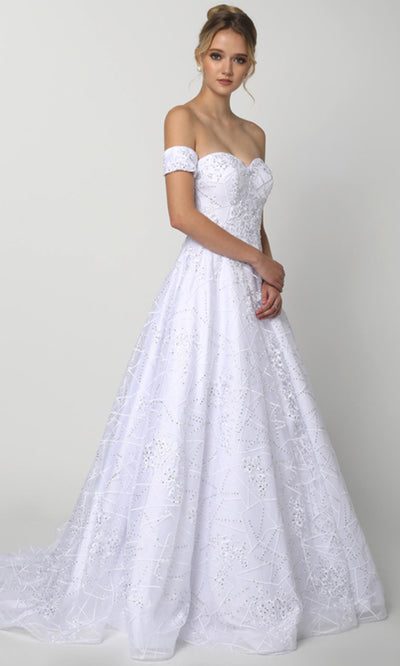 Juliet Dresses 692 - Sweetheart Embellished Long Gown Ball Gowns