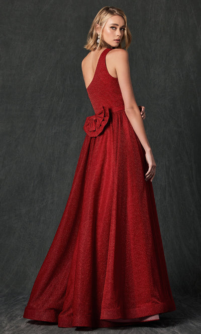 Juliet Dresses 205 - Long Sleeveless Asymmetric Gown Prom Dresses