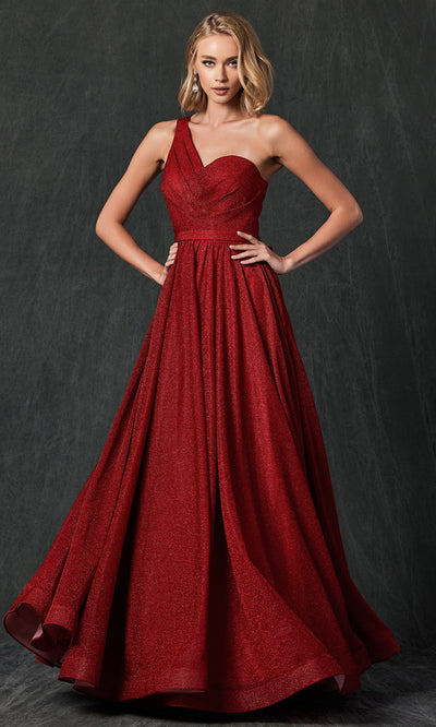 Juliet Dresses 205 - Long Sleeveless Asymmetric Gown Prom Dresses