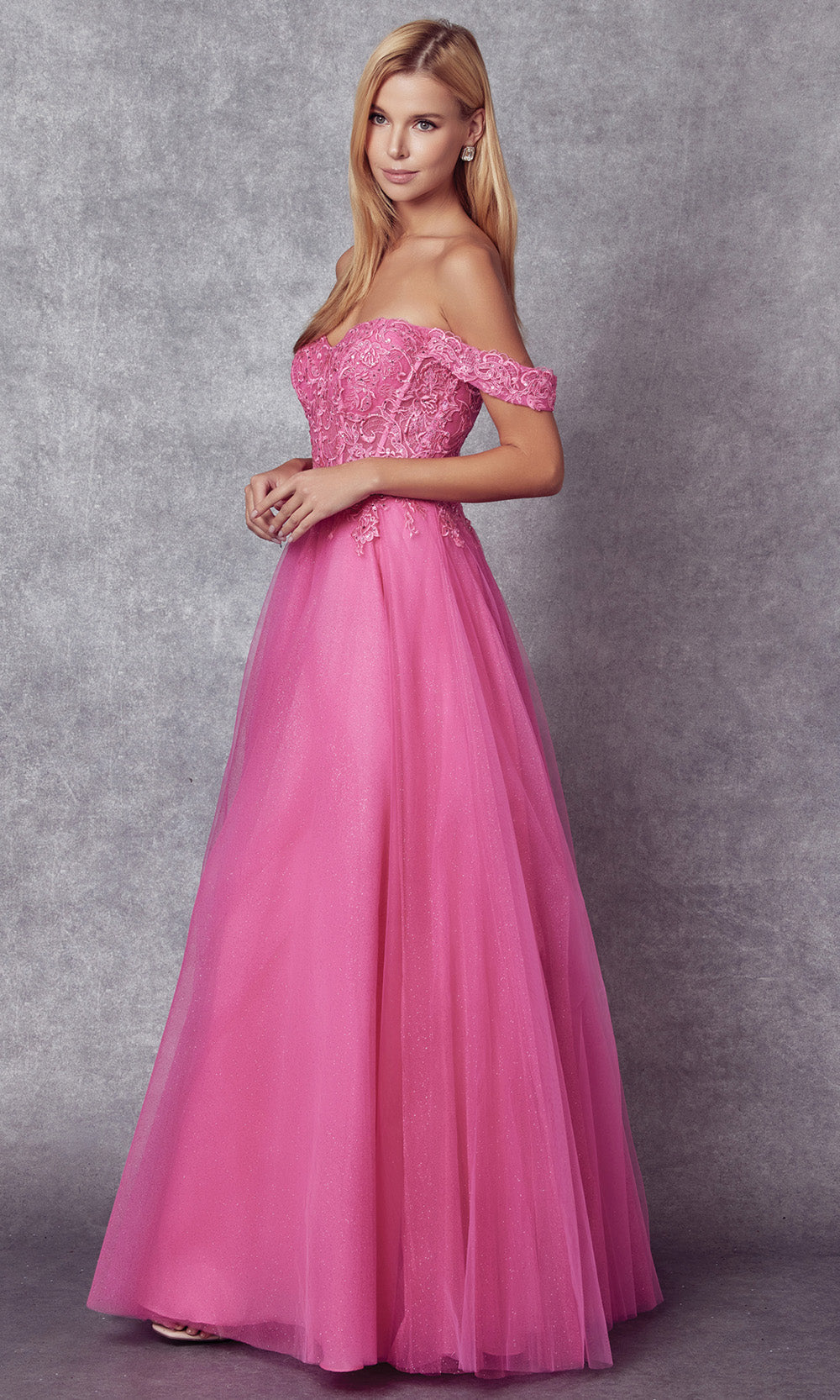 Juliet Dresses 280 - Lace Applique Sweetheart A-Line Gown Prom Dresses