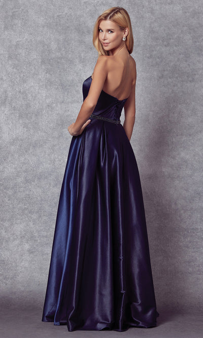 Juliet Dresses 688 - Sweetheart Neck Beaded Waist Gown Formal Gowns