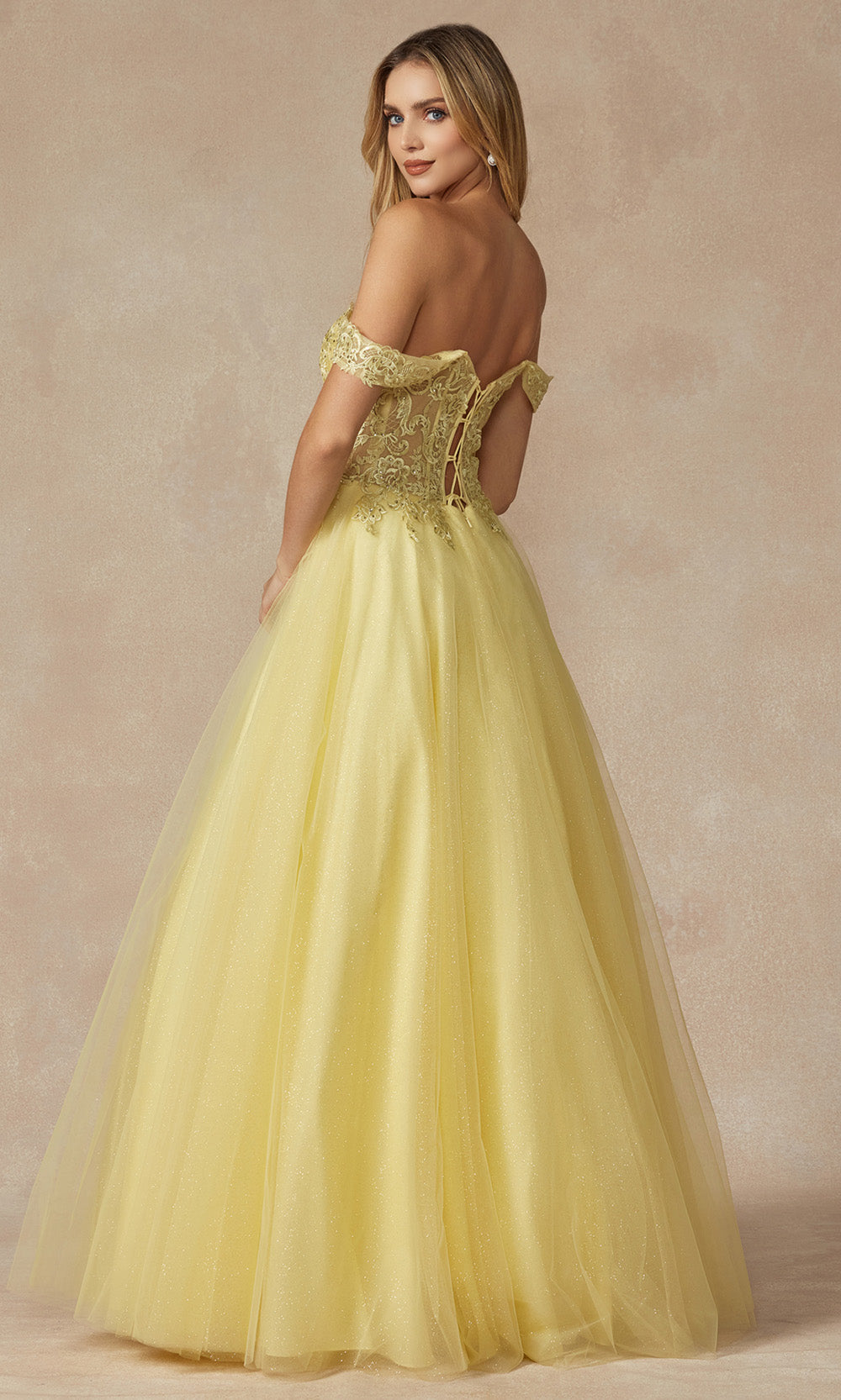 Juliet Dresses 280 - Lace Applique Sweetheart A-Line Gown Prom Dresses