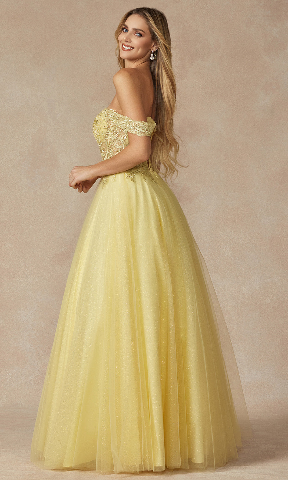 Juliet Dresses 280 - Lace Applique Sweetheart A-Line Gown Prom Dresses